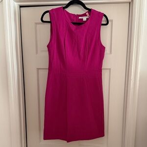 Diane Von Furstenberg Fuchsia Sleeveless Sheath Dress